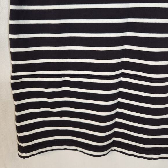 New Talbots 1XP $90 Colorful Stripe Cotton Blend Midi Beach Coastal Knit Dress - Picture 7 of 10